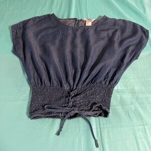 Dizzy Lizzy Denim Style Top Size Small